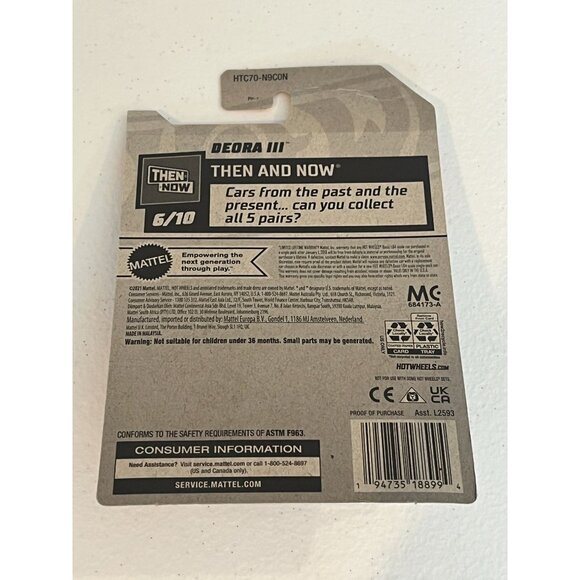 Hot Wheels Deora III 2023 Then and Now White Orange Diecast Car - Picture 9 of 9